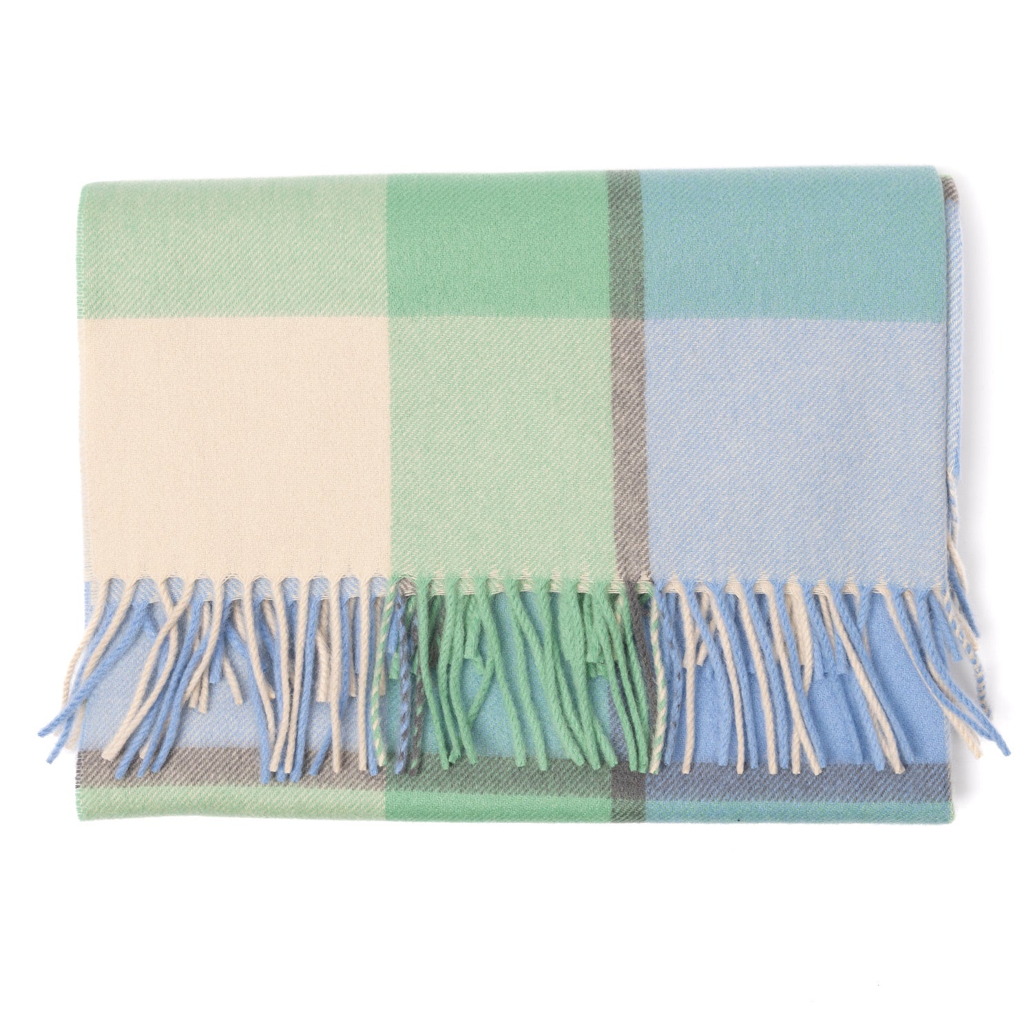 Joshua Ellis x MJ: Scarf "Ripple Check Stole" made from pure Scottish Cashmere